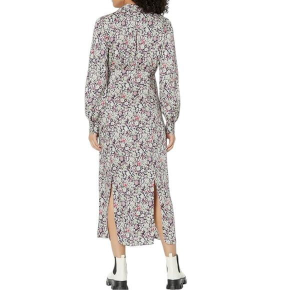 Cinq a Sept Long Sleeve Floral Midi Dress NWT - Picture 9 of 12